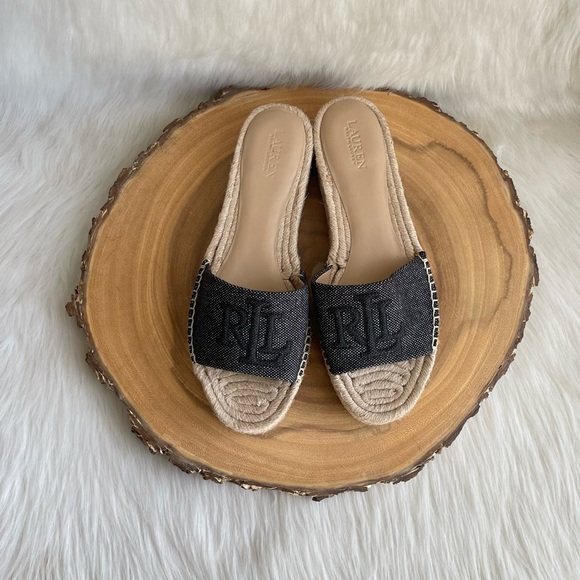 NEW Lauren Ralph Lauren Polly espadrille sandals - Picture 1 of 13